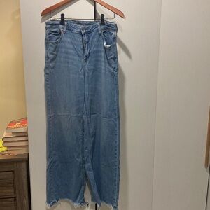 American Eagle Outfitters Light Blue Dreamy Drape wide leg jeans